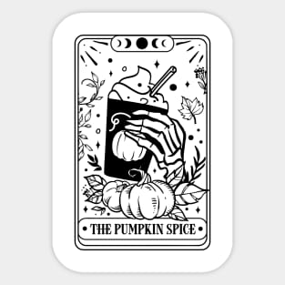 The Pumpkin Spice Tarot Card Sticker